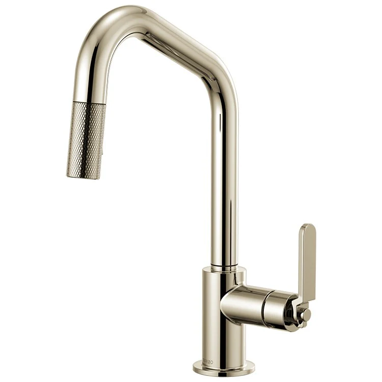 Litze Single Handle Pull Down Faucet with Angled Spout/Industrial Handle - Frankwebs