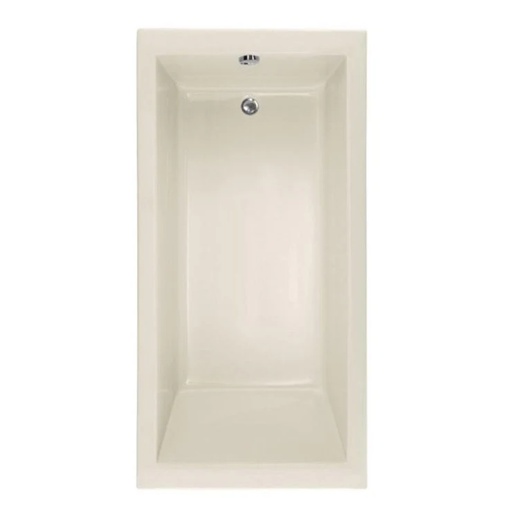 Combination Tub Designer Collection Lacey 60 x 30 x 20 Inch Drop-In End Drain Biscuit Rectangle - Frankwebs