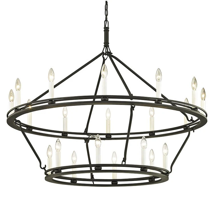 Sutton Twenty-Light Two-Tier Chandelier - Frankwebs