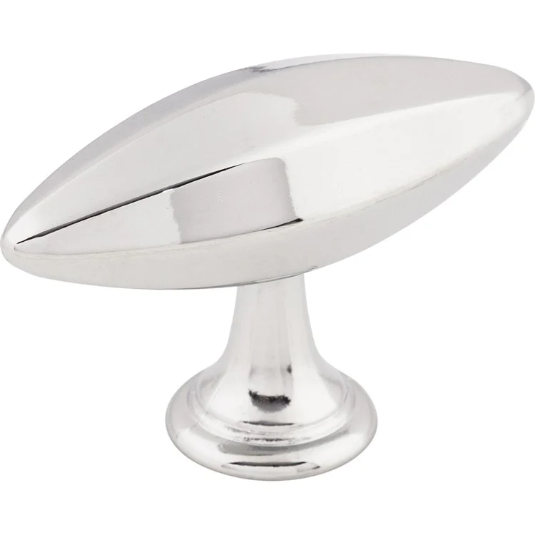 Knob Chareau T Small Polished Chrome Zinc Alloy 1-15/16 Inch - Frankwebs