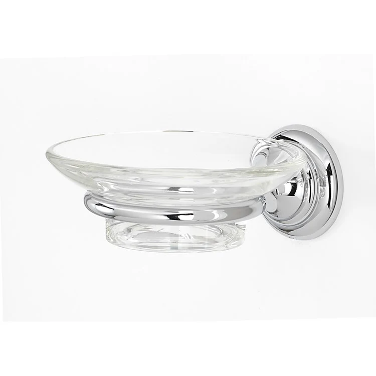 Soap Dish Charlie's Bath Polished Chrome Concealed Wall Mount Round 4-1/2 x 4-5/16 x 2 Inch - Frankwebs