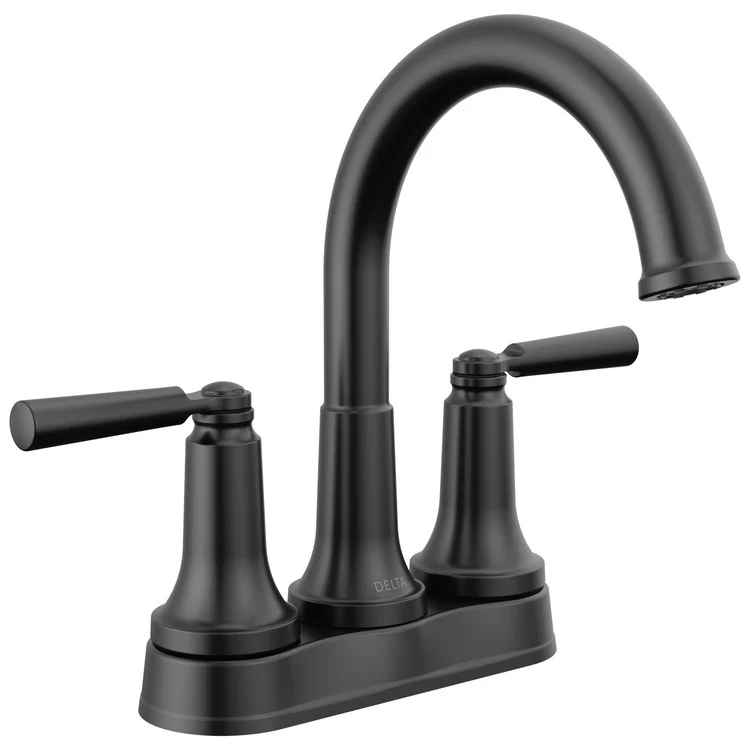 Lavatory Faucet Saylor Tract-Pack Centerset 2 Lever ADA WaterSense Matte Black 1.2 Gallons per Minute 5-3/8 Inch - Frankwebs