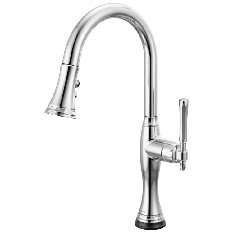 Kitchen Faucet Tulham 1 Lever ADA Polished Chrome Pull Down 2 Function Handspray 1.8 Gallons per Minute - Frankwebs
