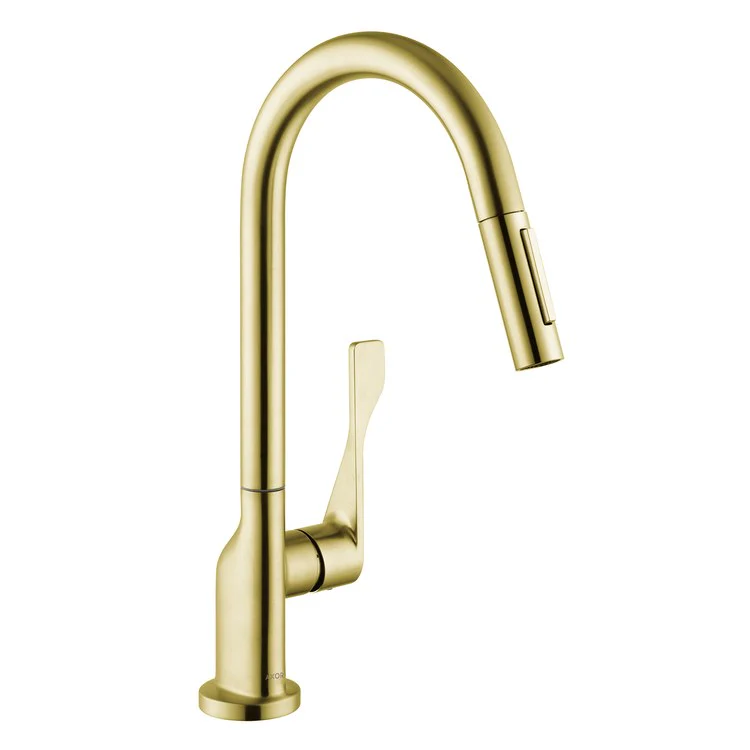 Kitchen Faucet Citterio with Magnetic Docking 1 Lever ADA Brushed Black Chrome High Arc 360 Degree Swivel 1 Hole Brass 1.75 Gallons per Minute - Frankwebs
