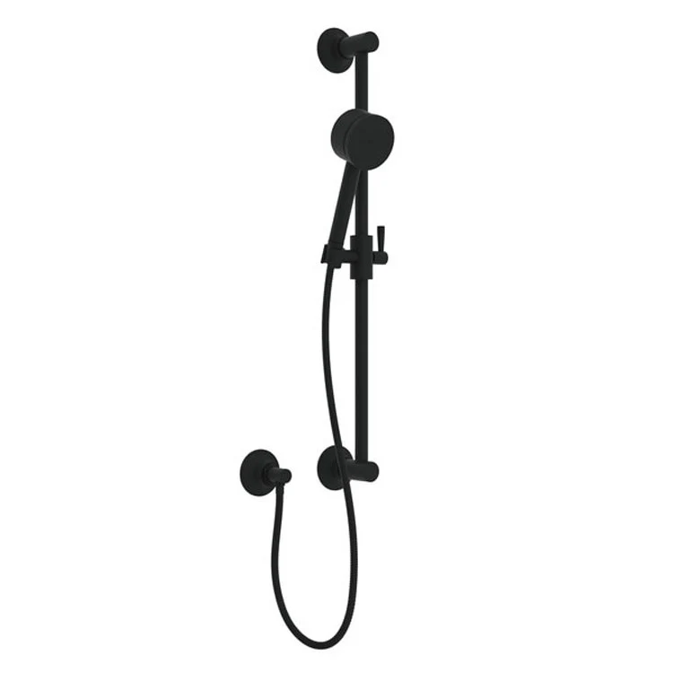 Handshower Set Graceline Matte Black 5 Function 1.8 Gallons per Minute 3-1/4 Inch 1-1/4 Inch 24 Inch - Frankwebs