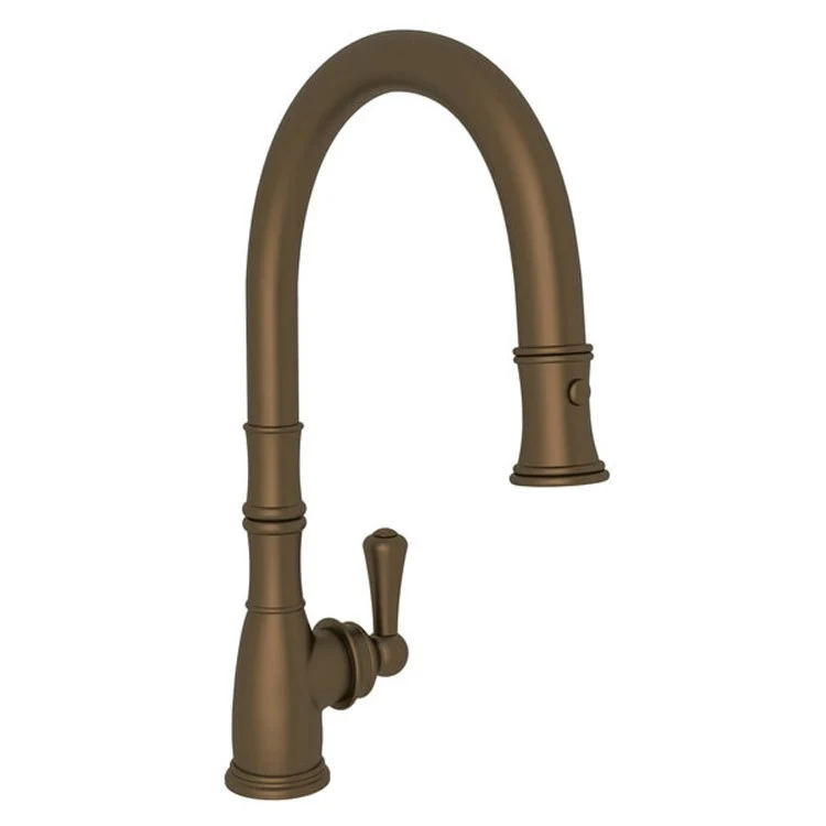 Kitchen Faucet Georgian Era 1 Lever Satin Nickel Pull Down Swivel C-Spout 1.8 Gallons per Minute - Frankwebs