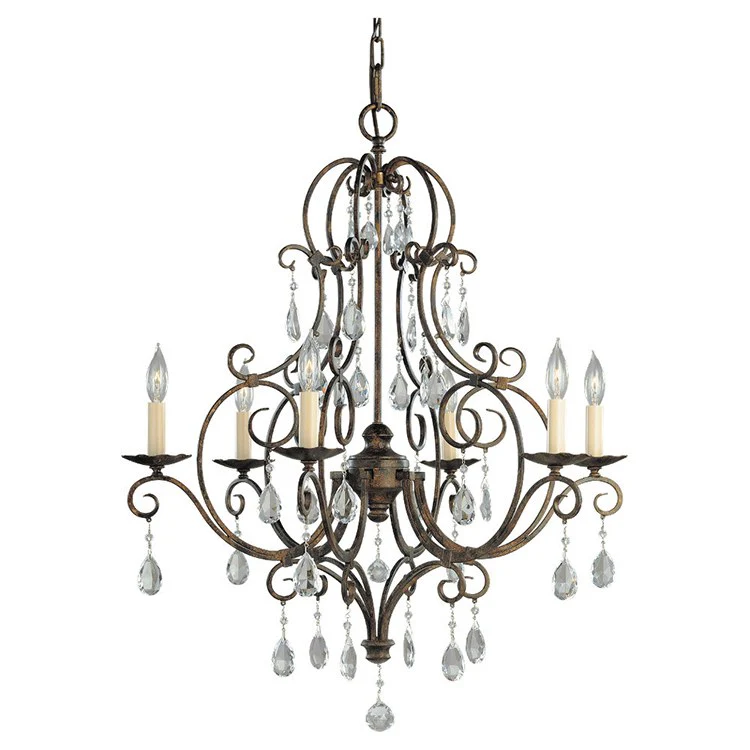 Chateau Six-Light Single-Tier Chandelier - Frankwebs