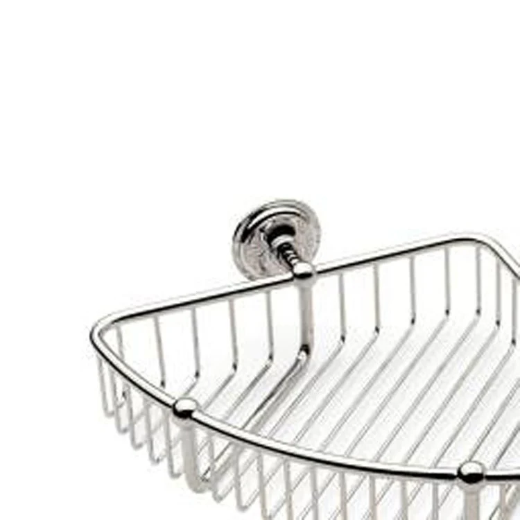 Shower Basket London Terrace Corner Satin Nickel 9 Inch Brass Wall Mount - Frankwebs