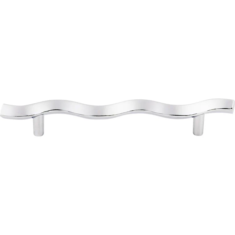 Pull Nouveau Wave D Handle for Decorative Hardware Brushed Satin Nickel Zinc Alloy 5-1/16 Inch 7-1/4 Inch Length - Frankwebs