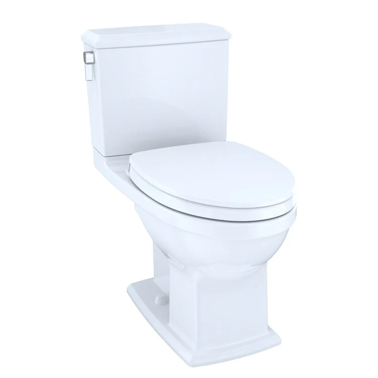 Toilet Connelly 2 Pieces Close Coupled Universal Height Cotton Elongated 30-1/4 Inch 0.9/1.28 Gallons per Flush Left Hand Chrome Soft Close - Frankwebs