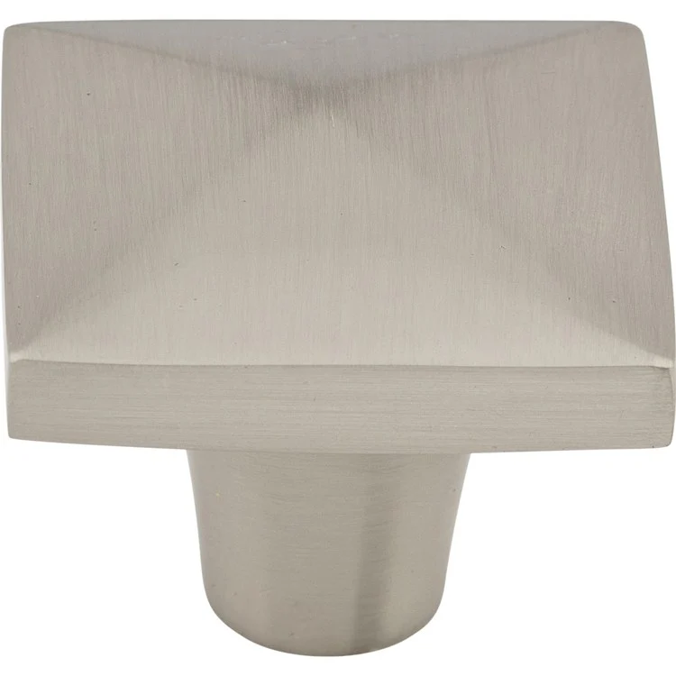 Knob Aspen II Square Brushed Satin Nickel Bronze 1-1/2 x 1-1/2 x 1-3/8 Inch 1-3/8 Inch - Frankwebs