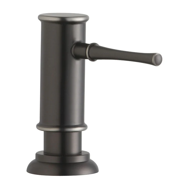 Soap Dispenser Lustrous Steel Sink/Deck Plastic Brass Pump 3-3/4 Inch - Frankwebs