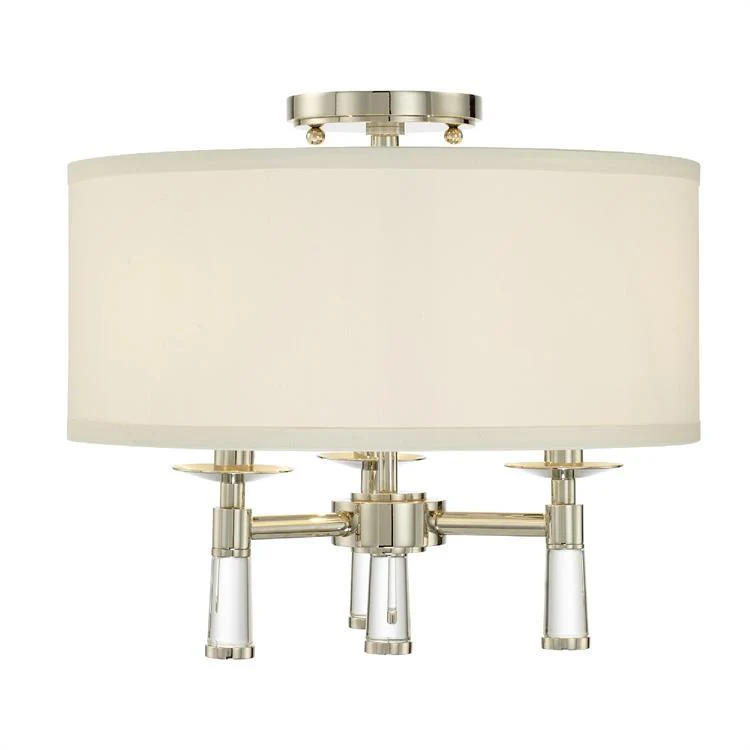 Baxter Three-Light Flush Mount Ceiling Fixture - Frankwebs