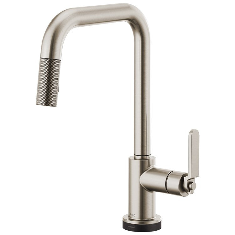 Litze Single Handle SmartTouch Pull Down Faucet with Square Spout/Industrial Handle - Frankwebs