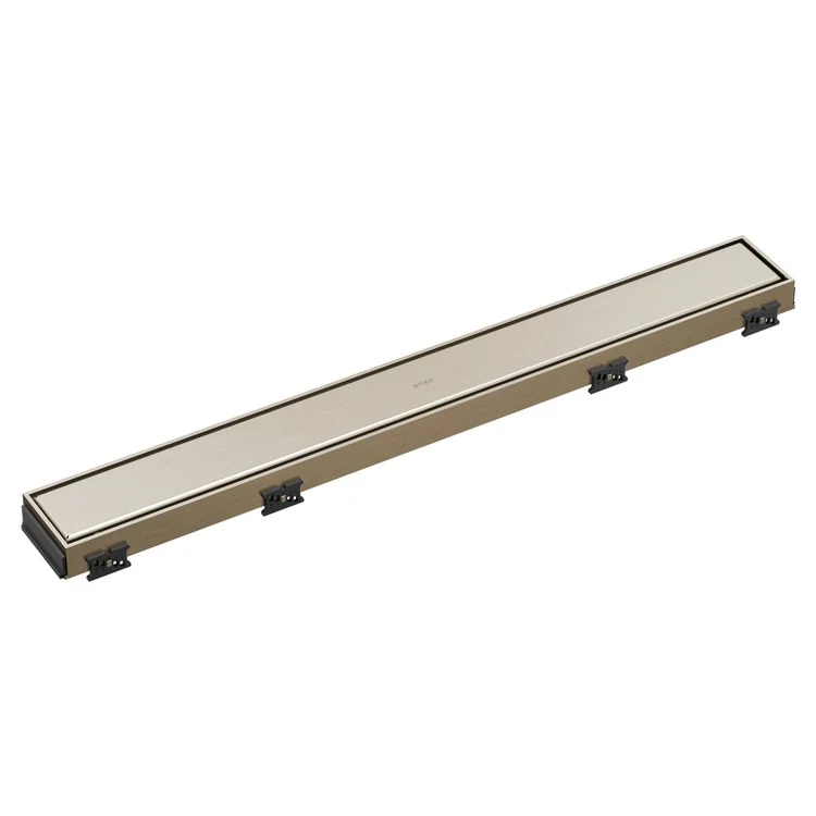 Linear Drain Reversible 24 Inch Brilliance Brushed Nickel Stainless Steel for Shower - Frankwebs