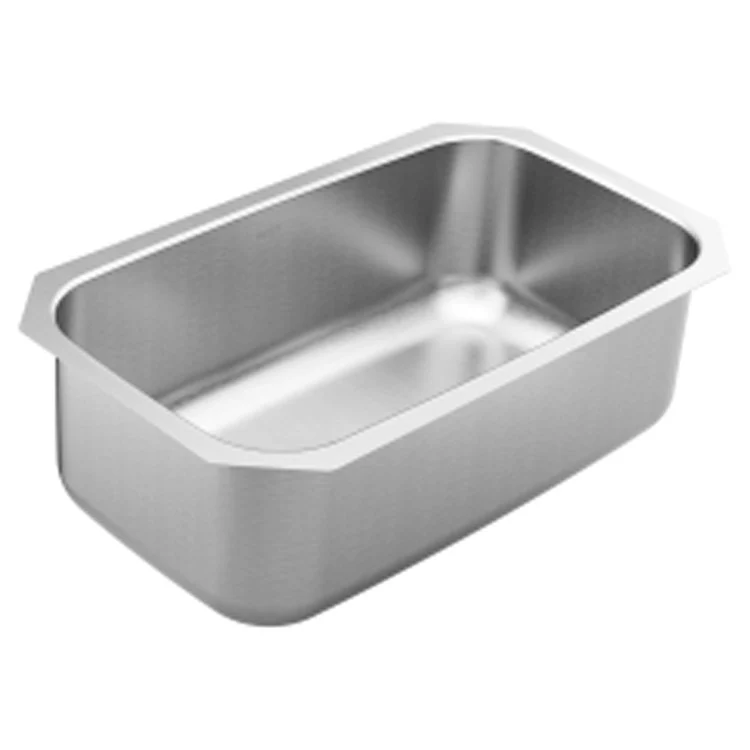 Kitchen Sink 1800 Series 30-1/2 x 18-1/4 Inch 10 Inch Single Bowl Satin Stainless Undermount Center Drain - Frankwebs