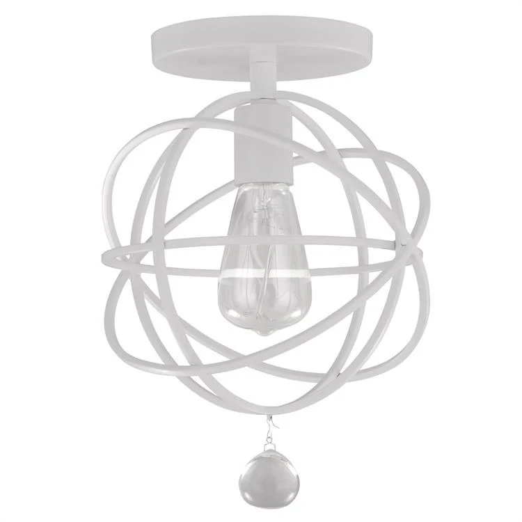 Solaris Single-Light Flush Mount Ceiling Fixture - Frankwebs