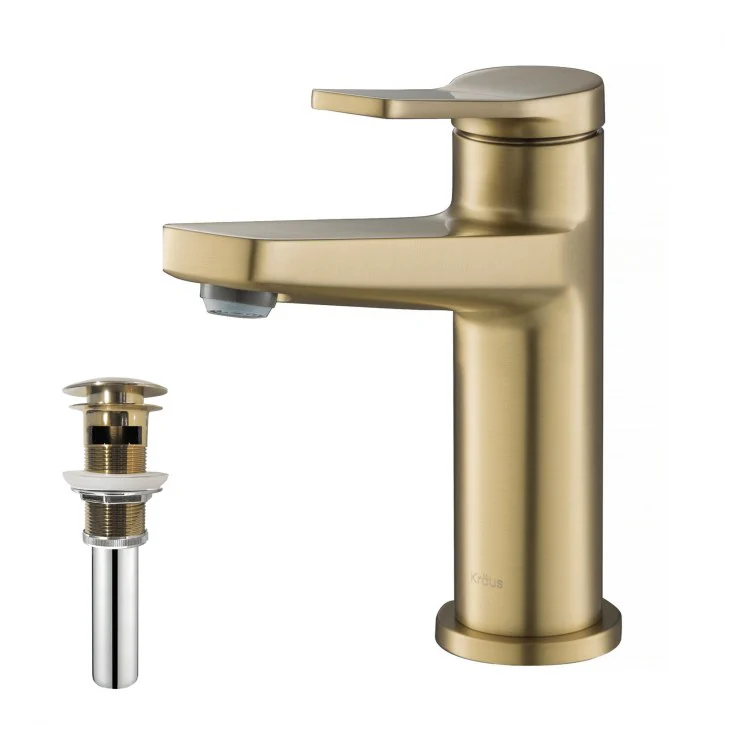 Indy Single Handle Bathroom Faucet with Pop-Up Drain with Pop-Up Drain and Overflow - Frankwebs
