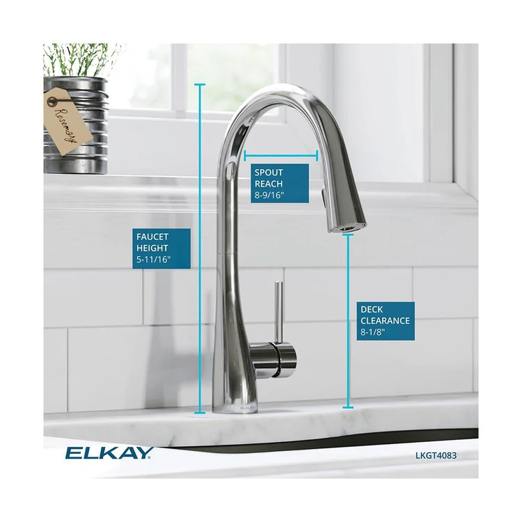 Kitchen Faucet Gourmet Deck Mount 1 Forward Only Lever ADA Lustrous Steel Pull Down Spray 1 Hole Spout Height 15-9/16 Inch - Frankwebs