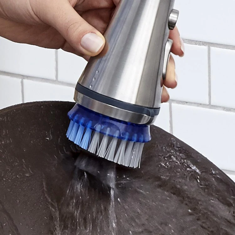 SelectFlo Scrub Brush Attachment for Kitchen Faucet 2-Pack - Frankwebs