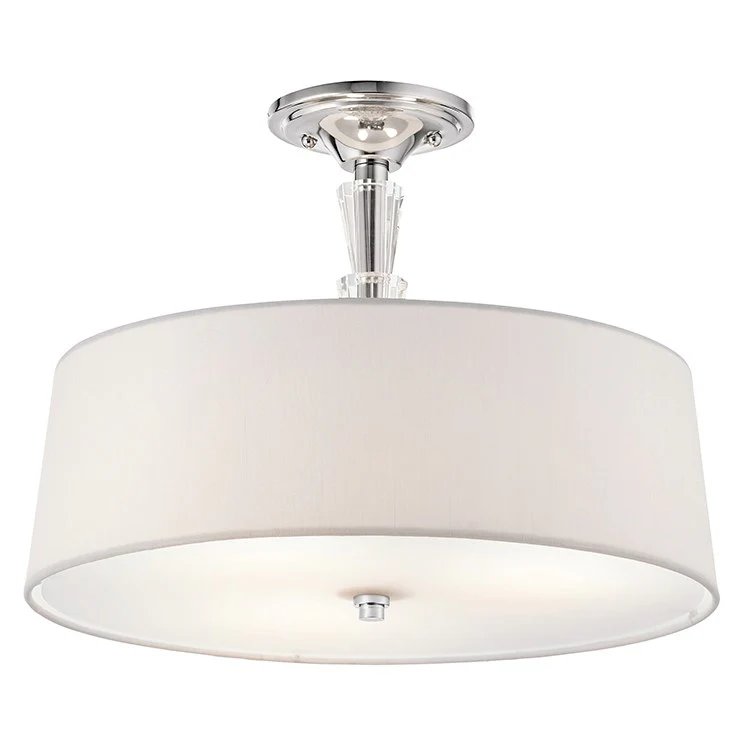 Crystal Persuasion Three-Light Semi-Flush Mount Ceiling Fixture - Frankwebs