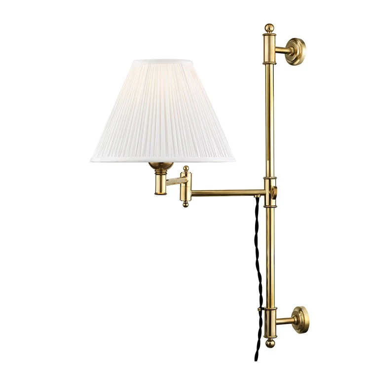 Classic No.1 Single-Light Adjustable Wall Sconce by Mark D. Sikes - Frankwebs