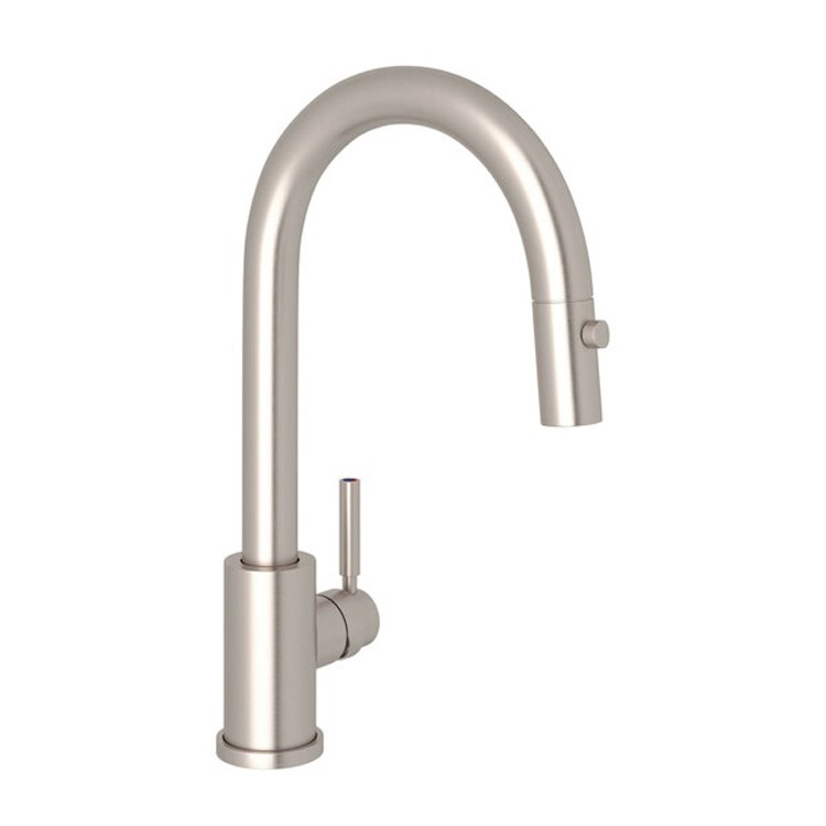 Bar Faucet Holborn 1 Lever Satin Nickel Pull Down Spout 1.8 Gallons per Minute - Frankwebs