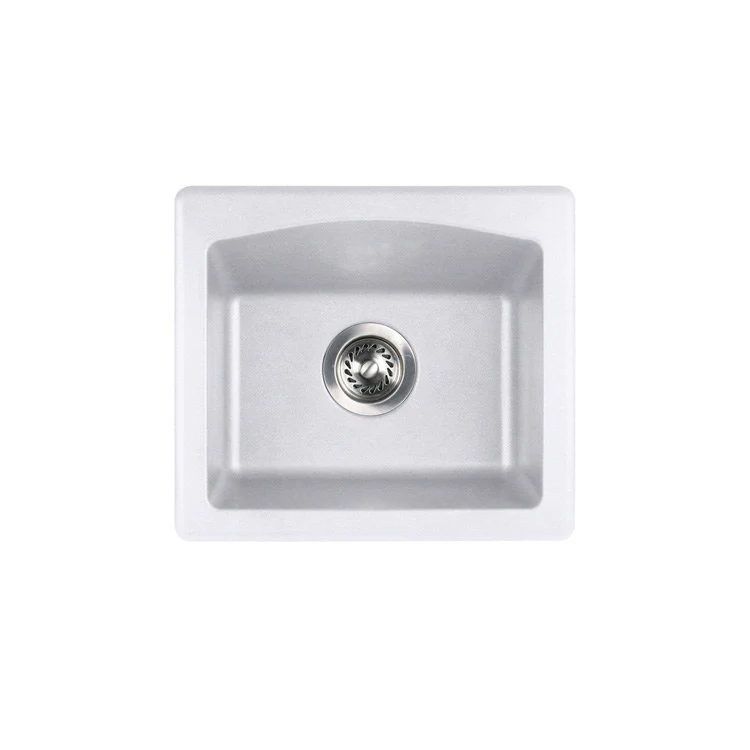 Bar Sink 18 x 16 x 7-1/2 Inch Single Bowl 1 Hole Nero - Frankwebs