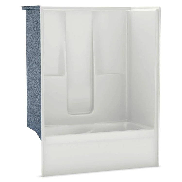 Tub and Shower Module 60 x 33 x 77 Inch AcrylX Right Hand White - Frankwebs