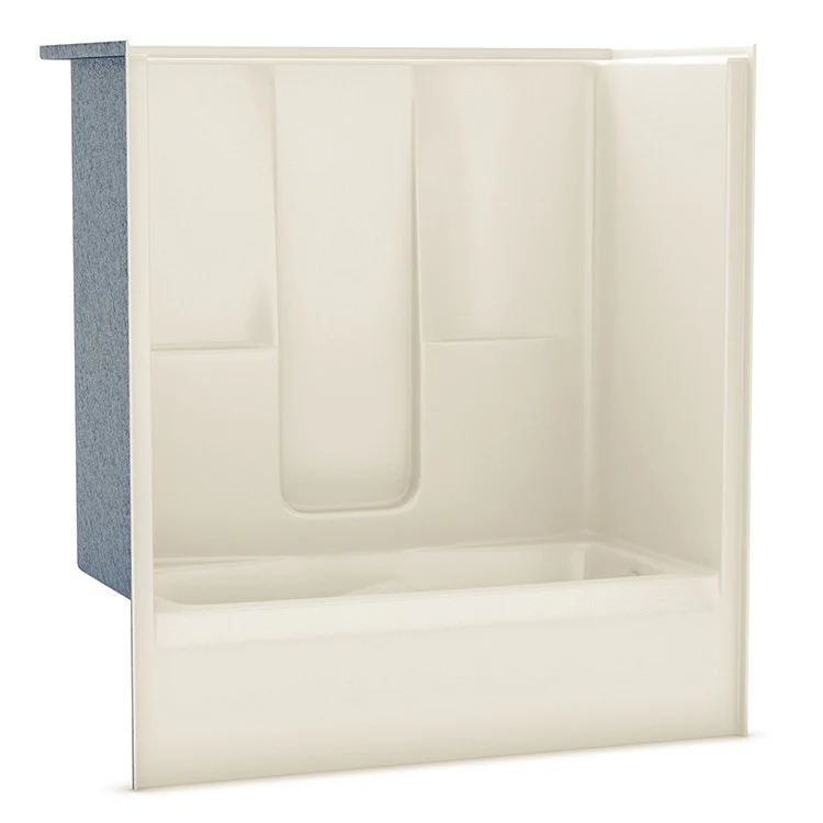 Tub and Shower Module 72 x 36 x 77 Inch AcrylX Right Hand Bone - Frankwebs