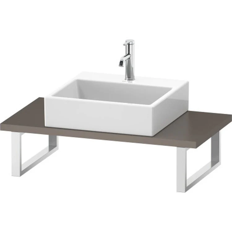 Lavatory Console L-Cube Mediterranean Oak Single Basin Compact 31-1/2 x 18-7/8 Inch 1-1/8 Inch - Frankwebs