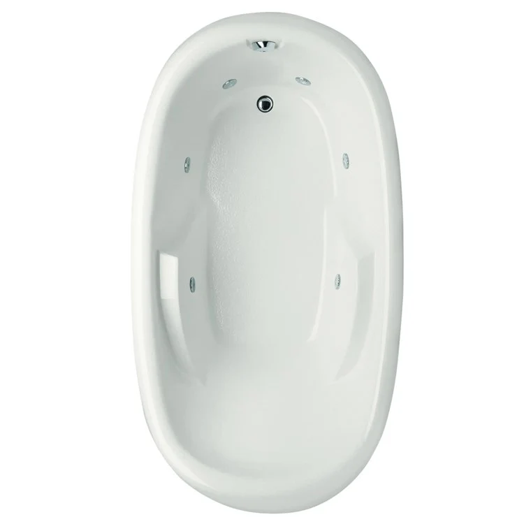 Whirlpool Tub Designer Collection Kimberly 72 x 40 x 24 Inch Drop-In End Drain Biscuit Oval - Frankwebs