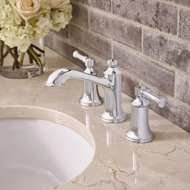 Dartmoor Two-Handle Widespread Bathroom Faucet with Drain - Frankwebs