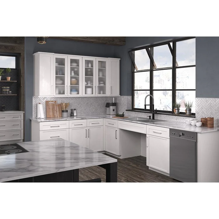 Kitchen Sink Crosstown 33 x 22 Inch Double Bowl Equal Kit 2 Hole ADA Polished Satin Drop-In Undermount Rectangle Drain Location Rear Center Depth 6 Inch Sound Guard Slim Rim - Frankwebs