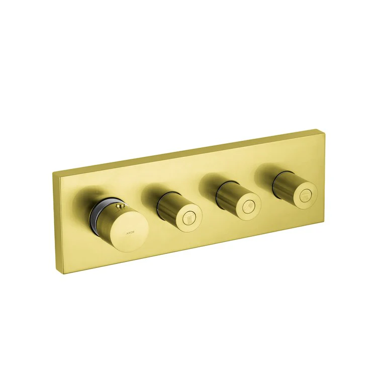 Thermostatic Trim ShowerSolutions Module 3 Function 4 Knob Brushed Gold Optic 16.0 Gallons per Minute Metal - Frankwebs