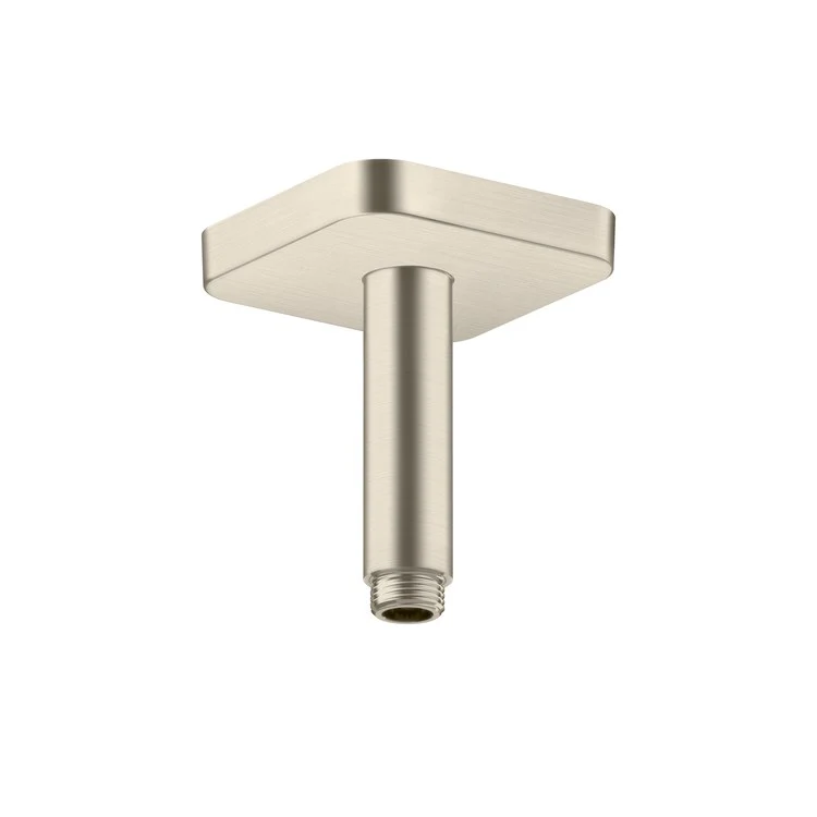 Shower Arm ShowerSolutions with Softsquare Flange Chrome 4 Inch NPT Brass Ceiling Mount - Frankwebs