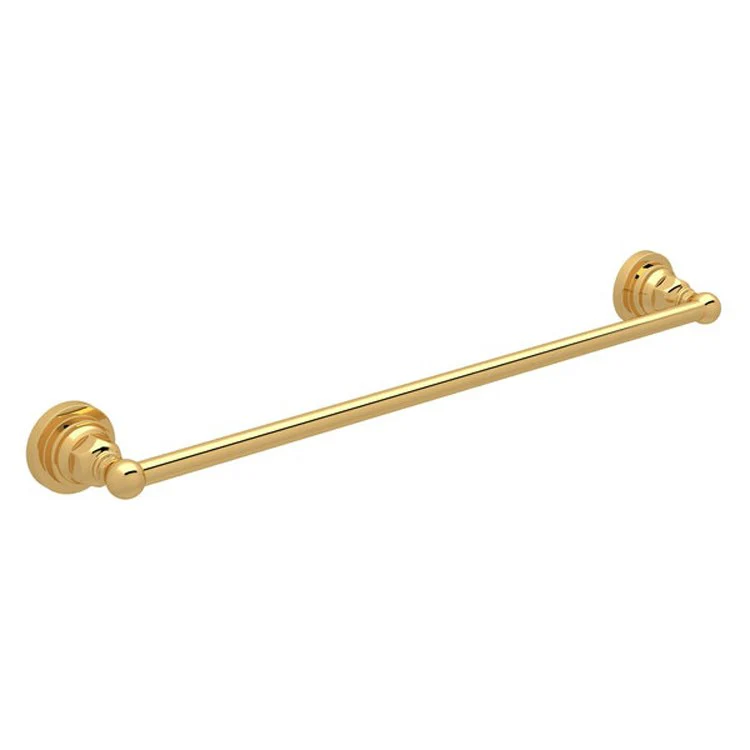 Towel Bar 24 Inch Unlacquered Brass Metal - Frankwebs