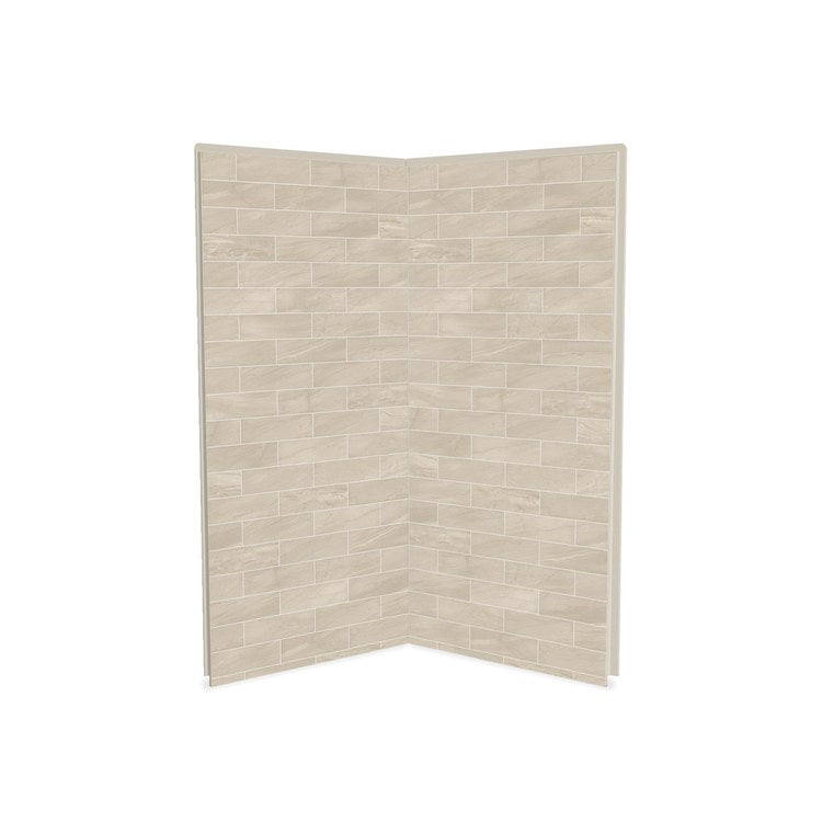 Shower Wall Utile 2 Piece Corner 36 x 1-1/8 x 80 Inch Organik Permafrost Composite 36x1-1/8x80 Inch - Frankwebs