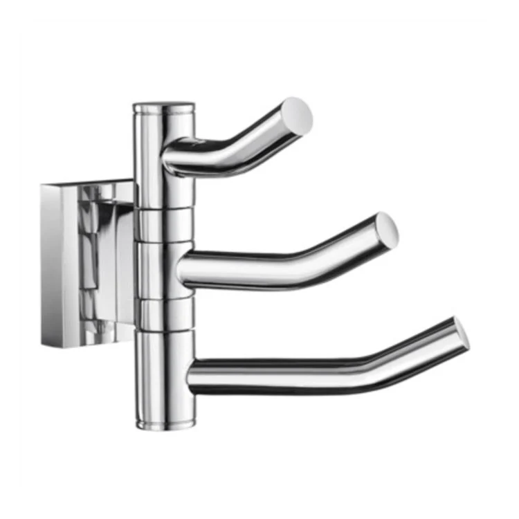 Hook House Swing Arm Triple Polished Chrome 3-1/2 x 3-1/6 x 1-4/7 Inch 4-1/2 Inch Wall Mount Brass - Frankwebs