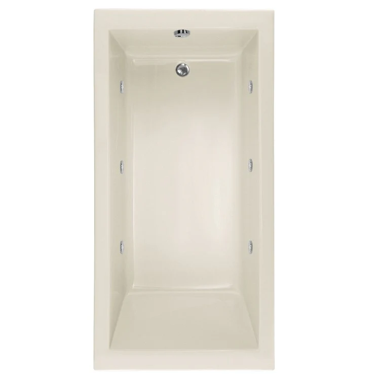 Combination Tub Designer Collection Lacey 72 x 32 x 20 Inch Drop-In End Drain Bone Rectangle - Frankwebs