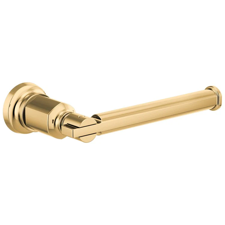 Toilet Paper Holder Invari Brilliance Luxe Gold Zinc 7 Inch 3-11/16 Inch Wall Mount - Frankwebs