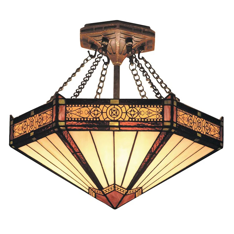 Filagree Semi-Flush Mount Ceiling Fixture - Frankwebs