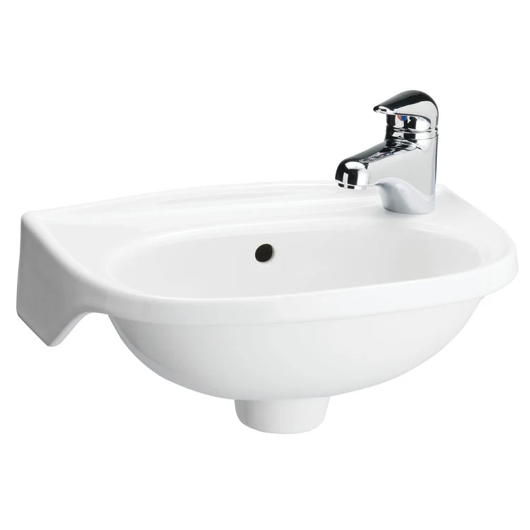 Lavatory Sink Tina Wall Hung Right with Hangers 15-3/4 Inch Bisque - Frankwebs