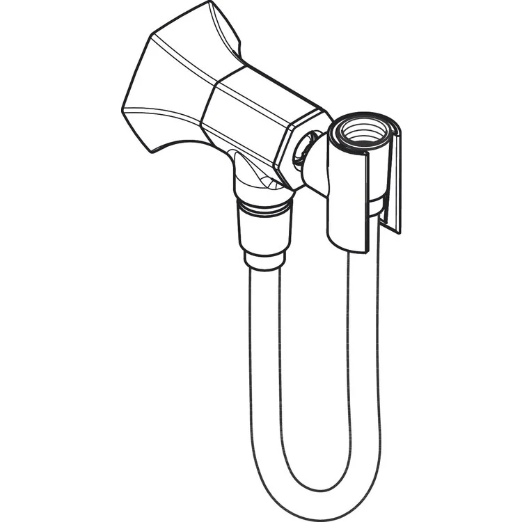 Locarno Handshower Wall Elbow with 63