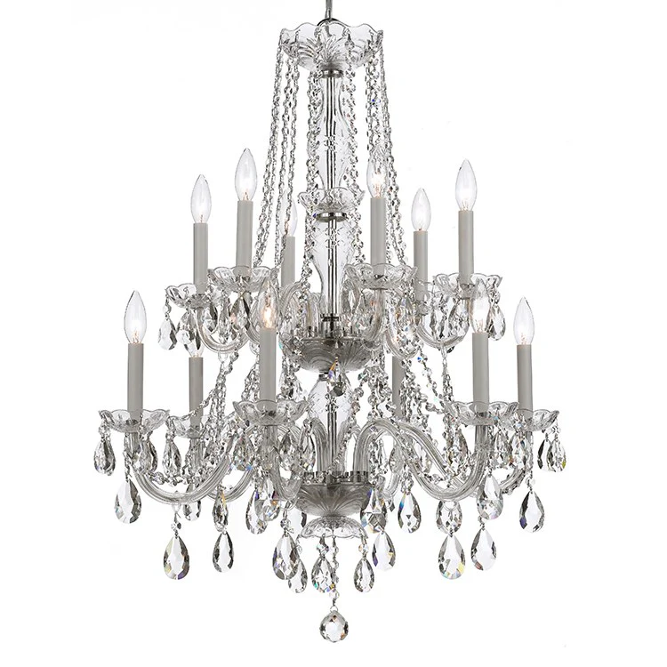 Traditional Crystal Twelve-Light Chandelier - Frankwebs