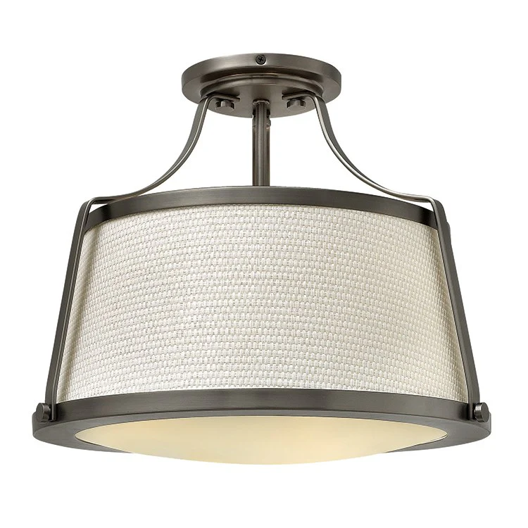 Charlotte Three-Light Semi-Flush Mount Ceiling Light - Frankwebs