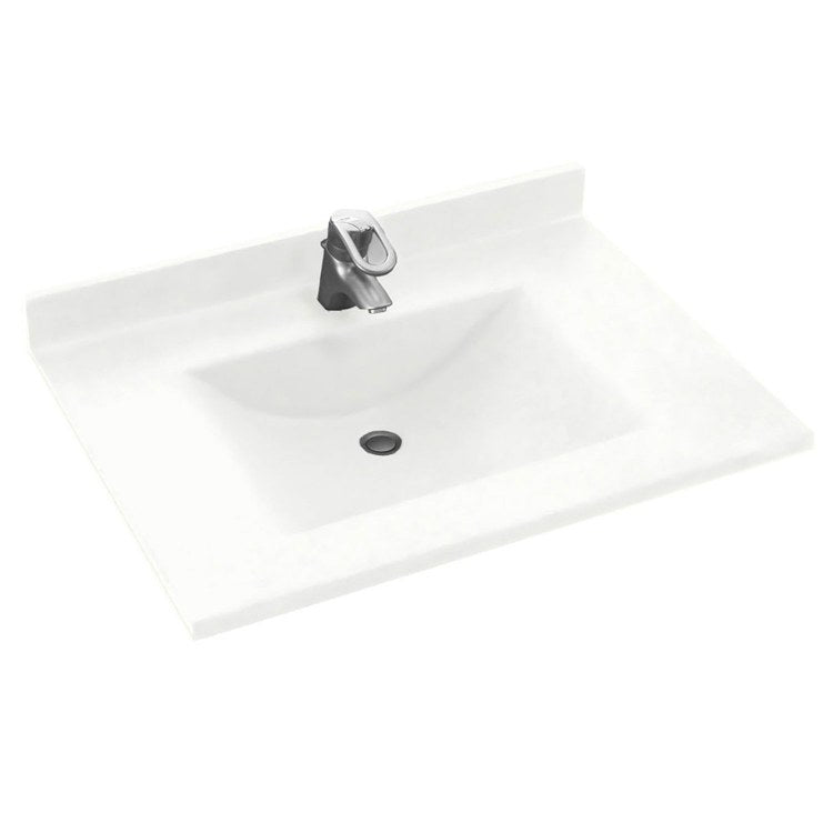 Vanity Top Contour Single Bowl 31 x 22 Inch ADA Mountain Haze Swanstone - Frankwebs