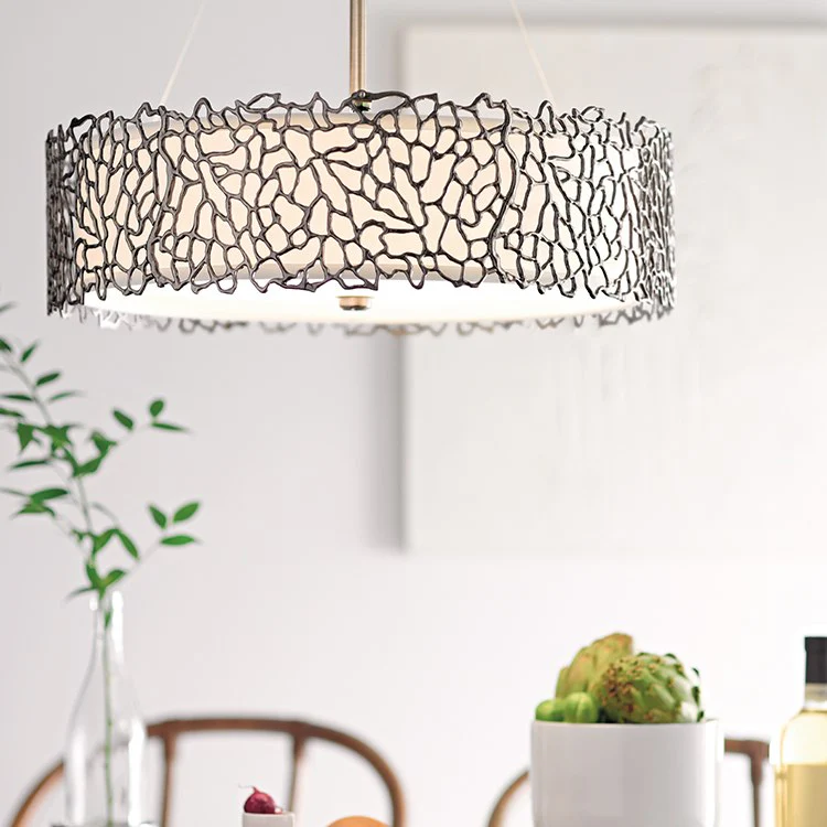 Silver Coral Four-Light Chandelier/Pendant - Frankwebs