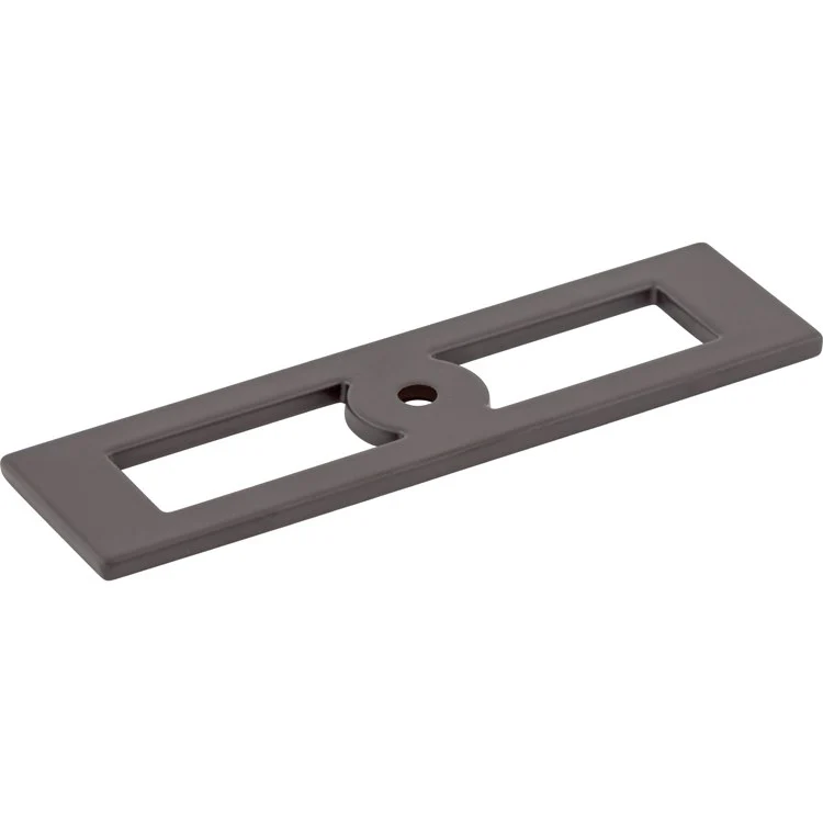 Knob Backplate Lynwood Hollin Rectangle Flat Black 3-3/4 Inch Zinc Alloy - Frankwebs