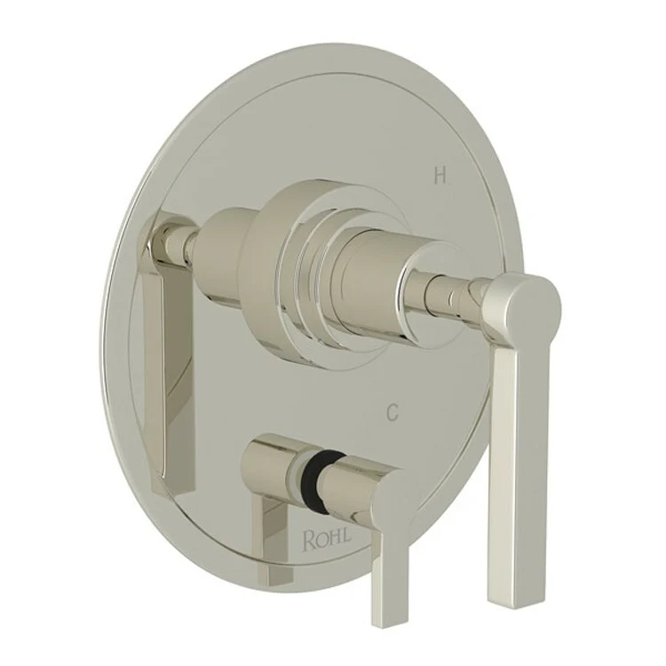 Pressure Balance Valve Trim Lombardia with Diverter 1 Metal Lever Polished Nickel 5.5 Gallons per Minute - Frankwebs